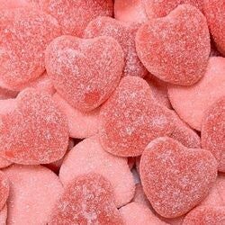 Cœur rose fraise sucrés ( 100g )