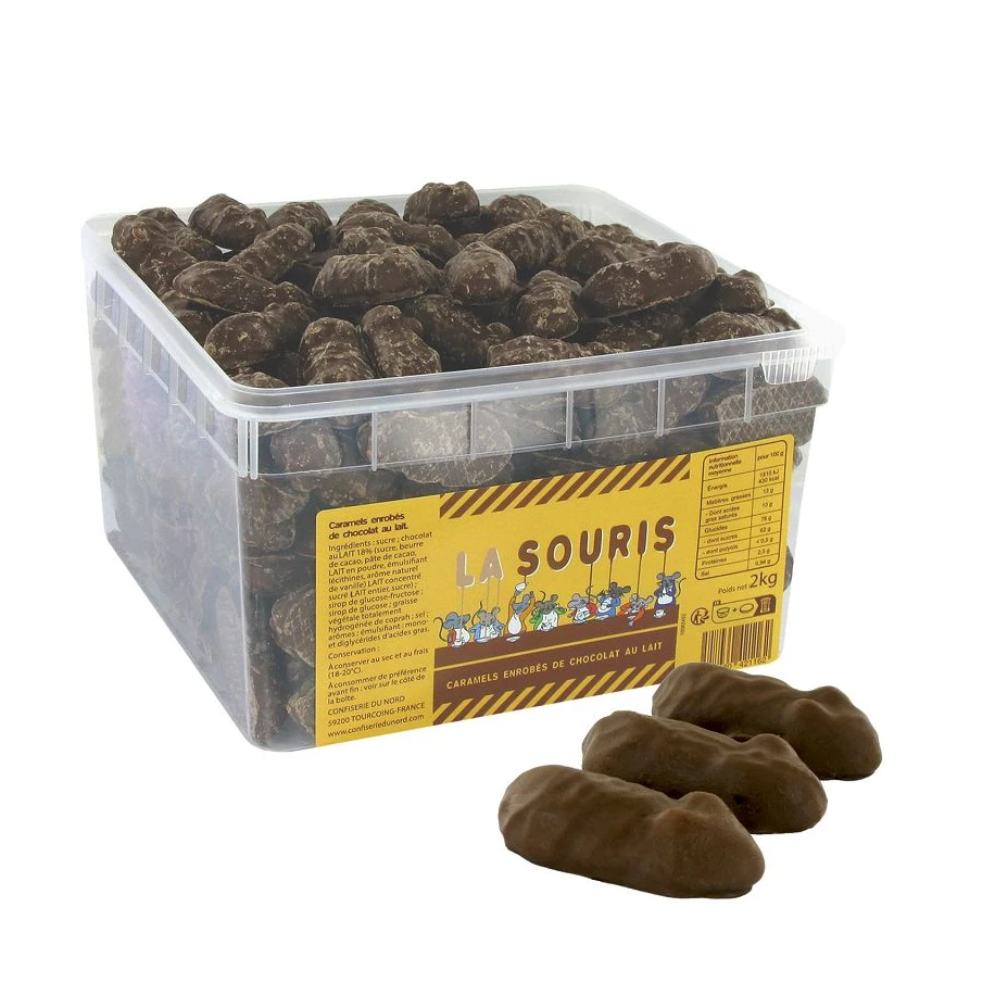 Souris au caramel x5